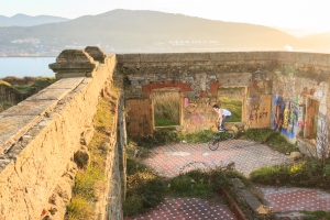 Atardecer de flatland en el Fuerte de la Galea                      